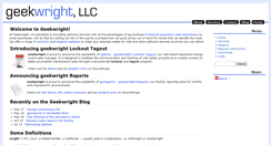 Desktop Screenshot of geekwright.com